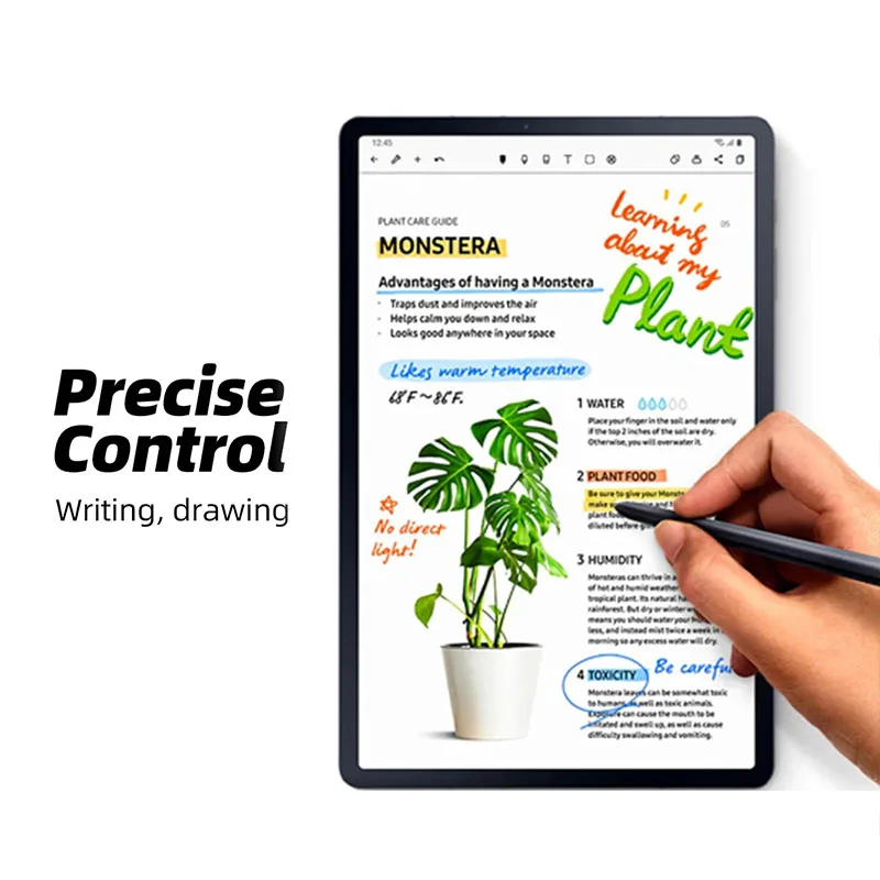 Lápiz óptico para tableta, lápiz táctil S Pen para Samsung Galaxy Tablet Tab S8 S9 S9FE S7 FE S6 Lite S7 + S8 + lápiz táctil sin Bluetooth