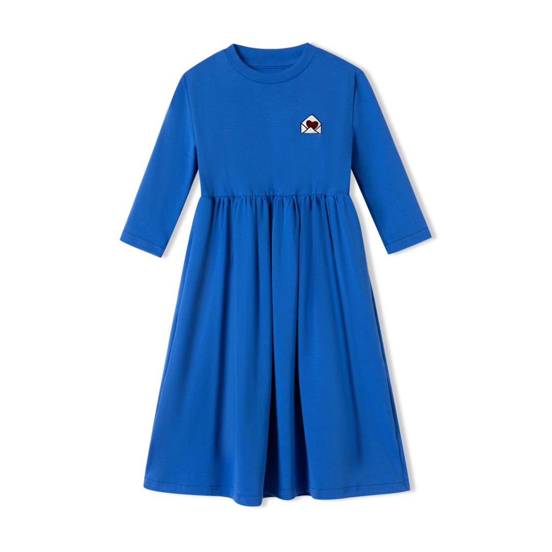 Ropa para niños de Mail's 2025 SS, trajes para hermanos y hermanas, ropa de algodón rosa y azul, vestido para niñas, camisetas para niños, conjuntos para bebés