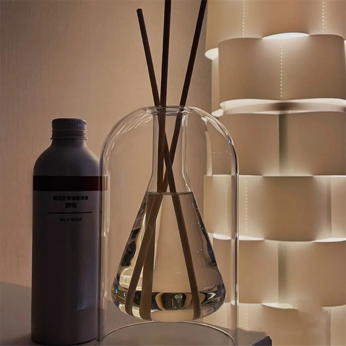 BABQ Storage Containers Diffuser Bottles Aromatherapy Diffuser Bottle Modern Diffuser Glass Bottle Essential Oil Organizers,A