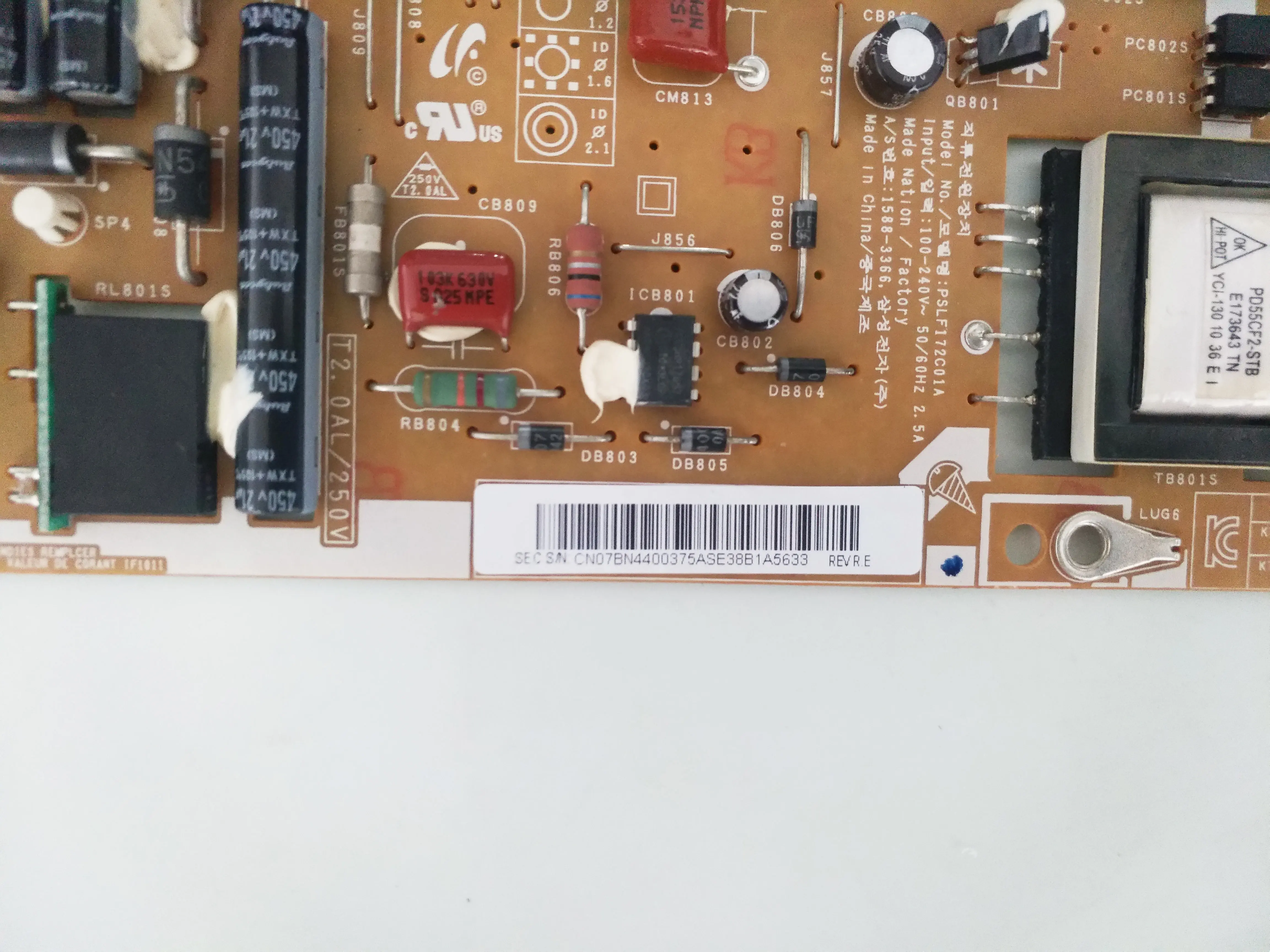 BN44-00375A PD46CF2_ZSM TV Power Supply Board is for UN46C7000W UN46C7000WFXZA UN40C7000WFXZA UN46C7100WFXZA UA40C7000 UE46C7705