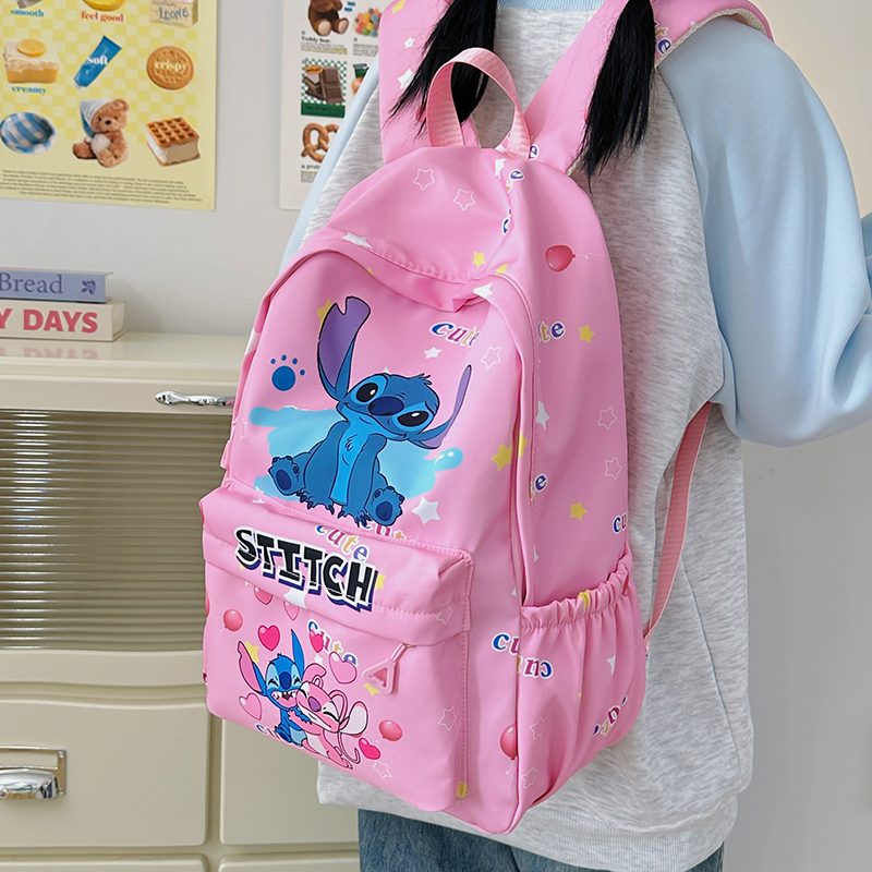 Stitch Print Backpack, Large Capacity SchoolBag, Ideal for Daily & Travel Essentials, Gift Bag, School Backpack, Travel Daypack