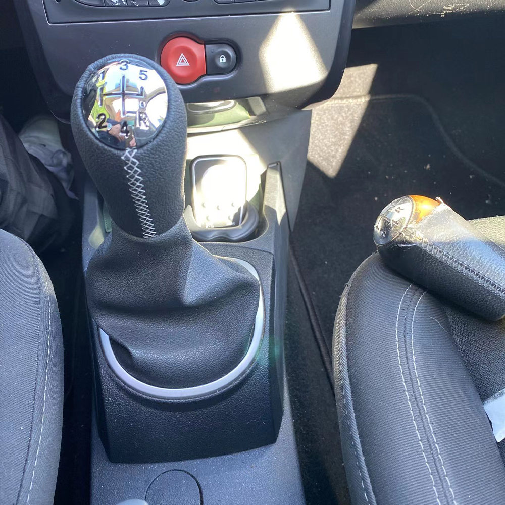 新車インテリアアクセサリー 5 速ギアシフトノブスティックヘッドシフターレバーハンドルルナルーガナメガーヌ 2 クリオ 3 風光明媚な 2