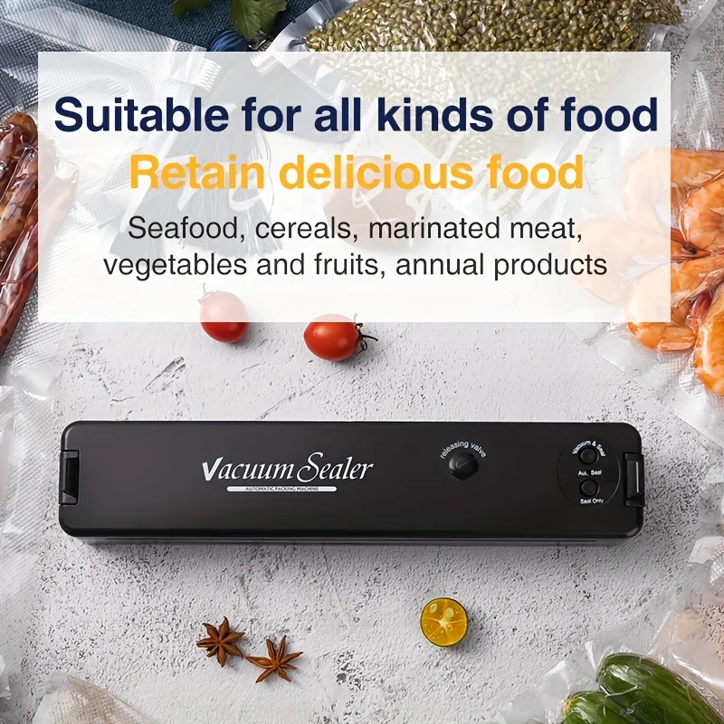 Machine à sceller sous vide pour aliments, système de scellage automatique pour conserver les aliments, pour le stockage des aliments secs avec 10 sacs scellés
