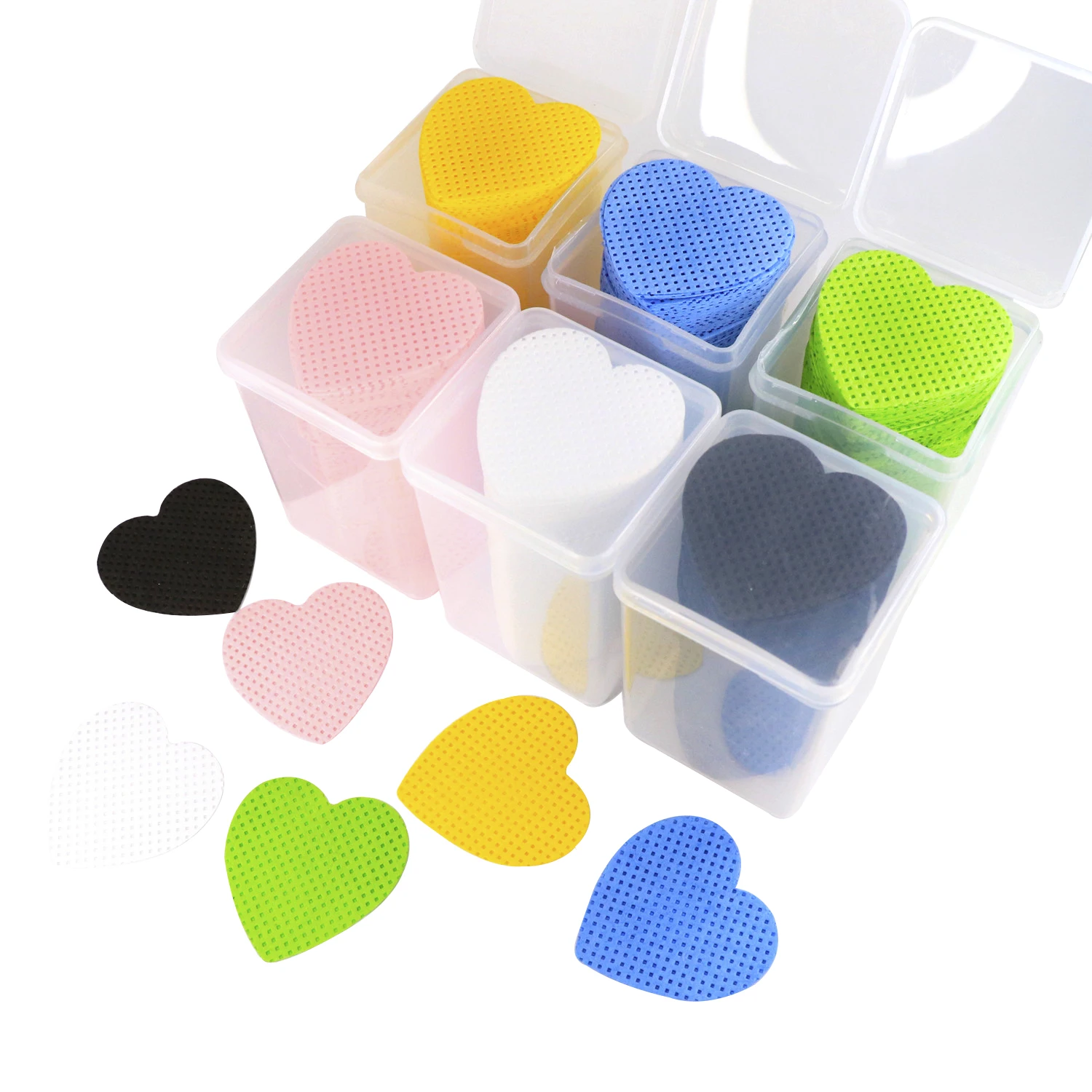 200Pcs Lint-Free Eyelash Glue Wipes Paper Gel Polish Remover Clean Month of Glue Bottle Cotton Pads Beauty Cleaning Tools