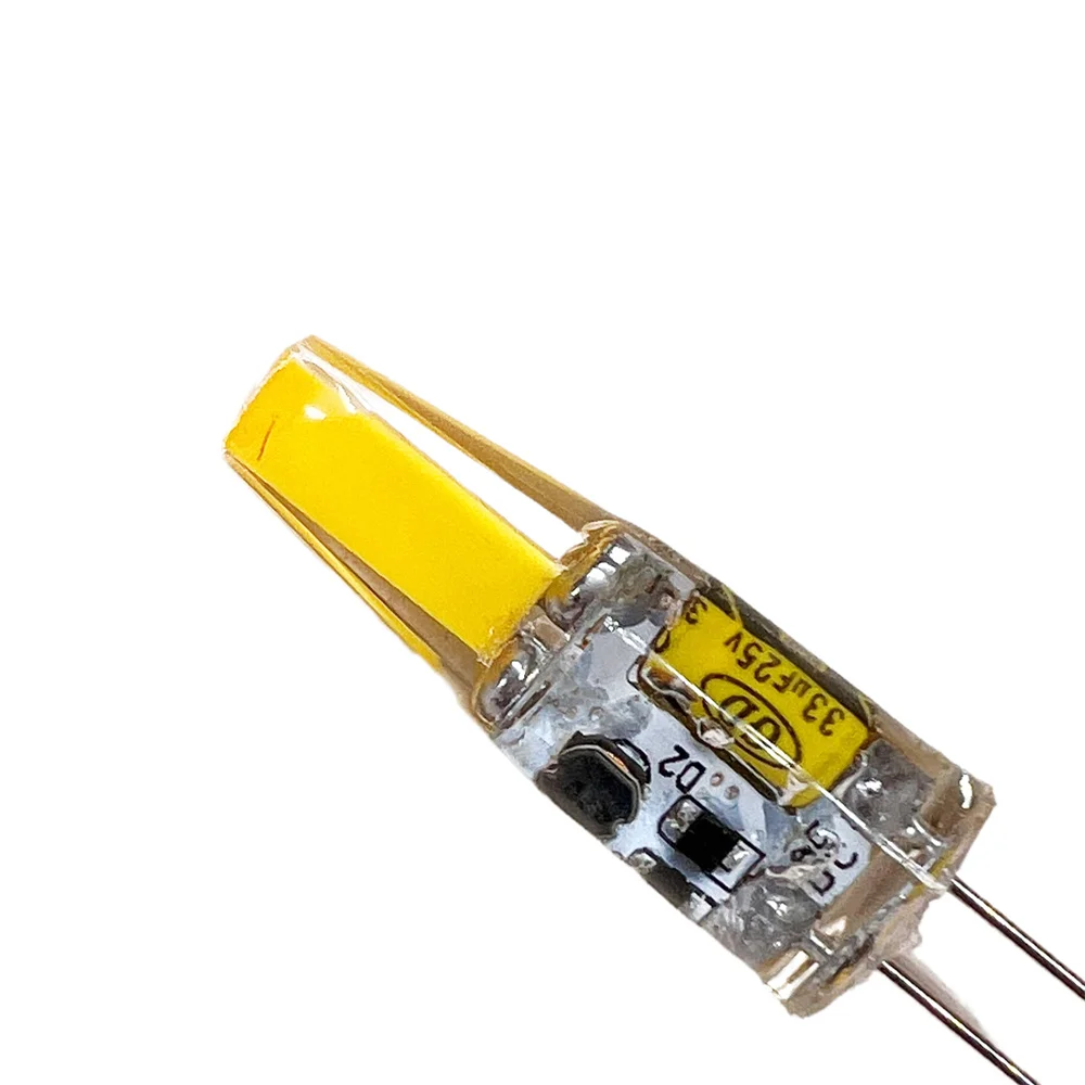 10 unids/pack regulable Mini G4 LED COB lámpara 6W bombilla AC DC 12V 220V velas reemplazan 30W 40W halógeno para foco de araña