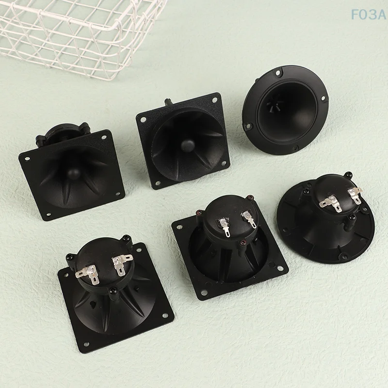 2Pcs Tweeters 85MM Piezoelectric Tweeter Loudspeaker Ceramic Buzzer Treble Square Audio Speaker