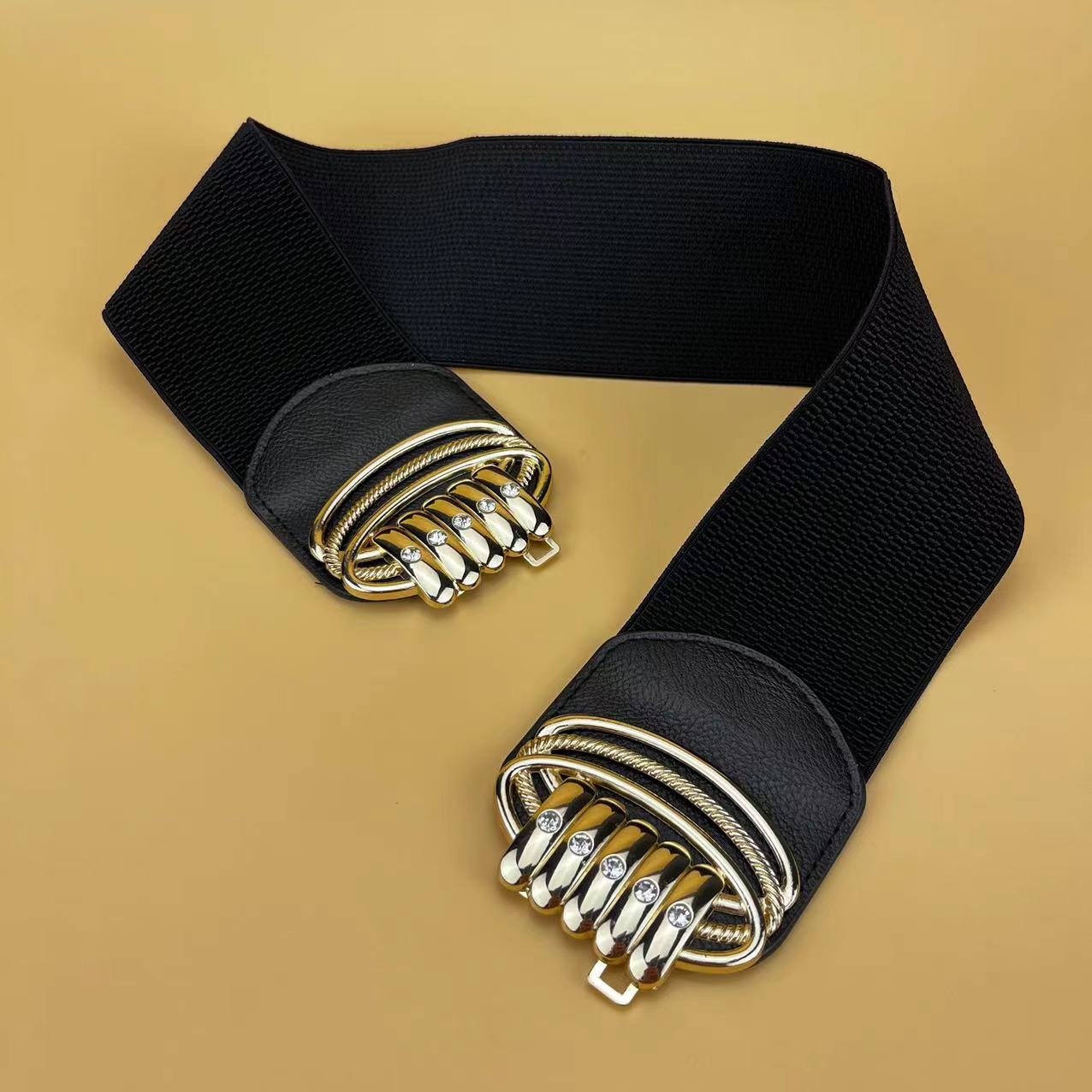 Cinturón ancho elástico para mujer, vestido de moda para mujer, cinturones elásticos gruesos de talla grande