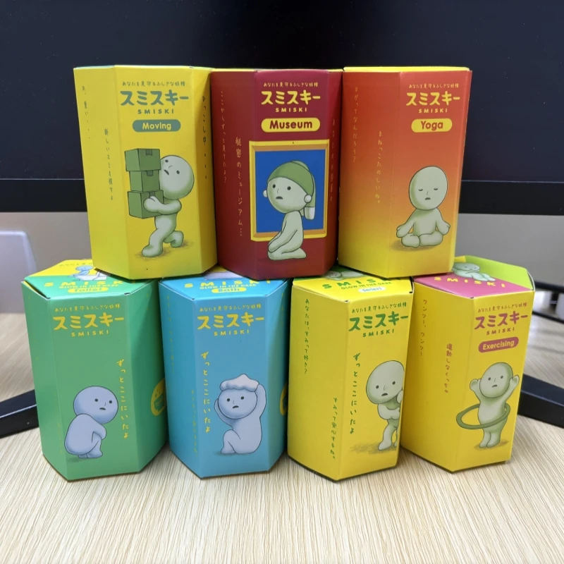 SMISKI Multiple Series Noctilucent Green Doll Blind Mystery Box Action Figures Decoration Desktop Model Toy For Surprise Gift