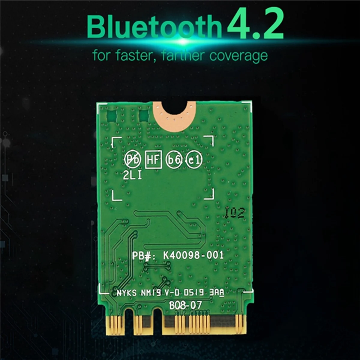 BABQ 2PCS 8260 8260NGW Scheda WiFi + Antenna 2.4G/5Ghz 867M Bluetooth 4.2 NGFF M.2 Modulo scheda WiFi wireless per Intel AC 8260