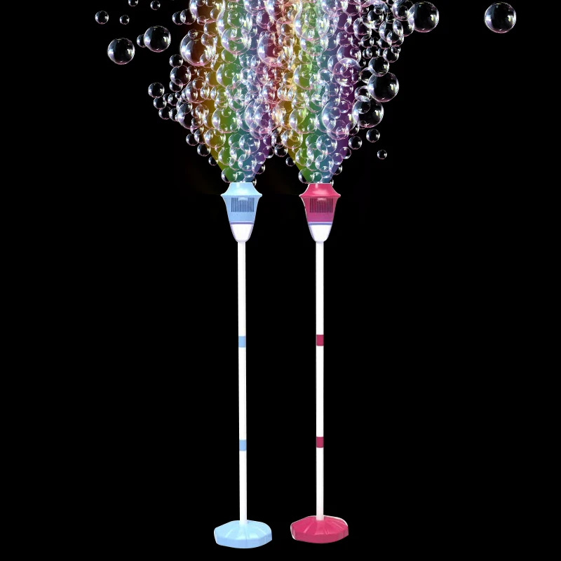 Máquina de burbujas de farola, burbuja totalmente automática con luz, cumpleaños, fiesta de boda al aire libre, sin batería, burbuja de agua