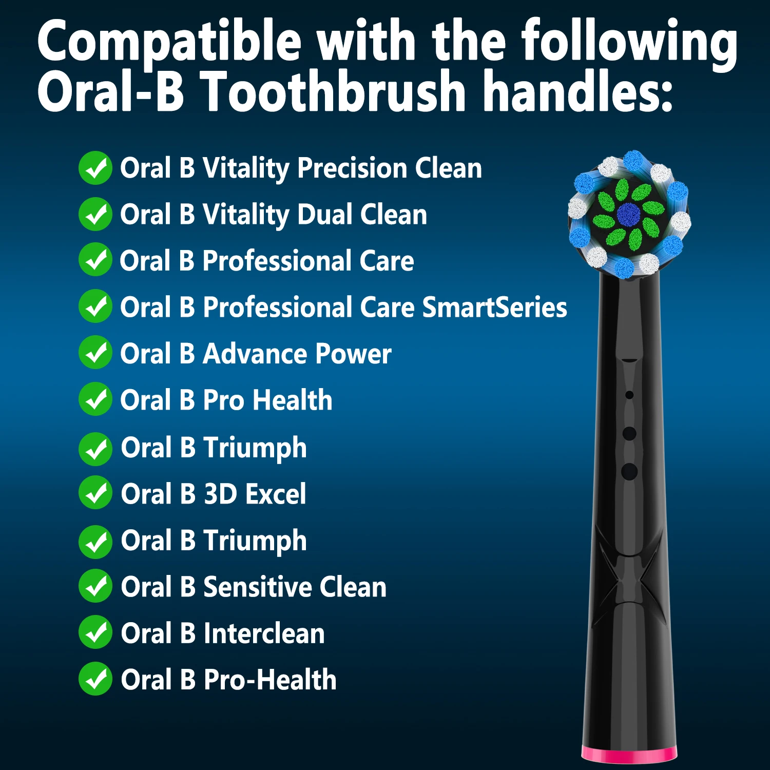 4 szt. CrossAction wymienne główki do szczoteczki do Oral B Trizone Triumph Vitality D100 D12 D16 D36 elektryczna szczoteczka do zębów