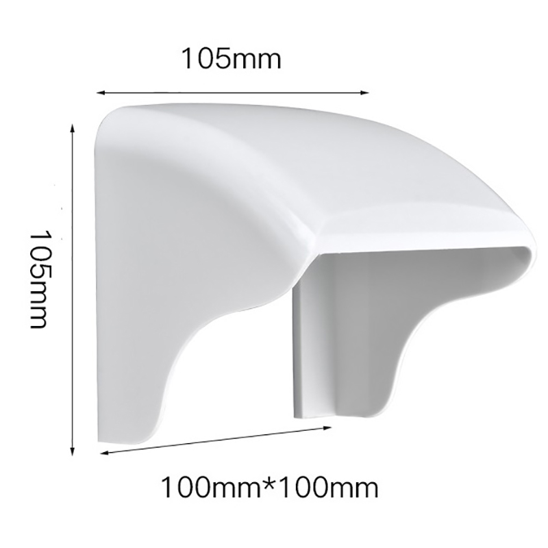 Caja a prueba de lluvia tipo 86, interruptor de luz de pared, caja de protección de enchufe, cubierta exterior de plástico blanco, caja de enchufe de superficie impermeable, 1PC