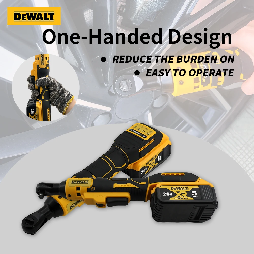 Dewalt Brushless Ratchet Wrench DCF512  Variable Speed Power  Wrench LED Light Cordless 20V Battery Power Tools Electric Tools
