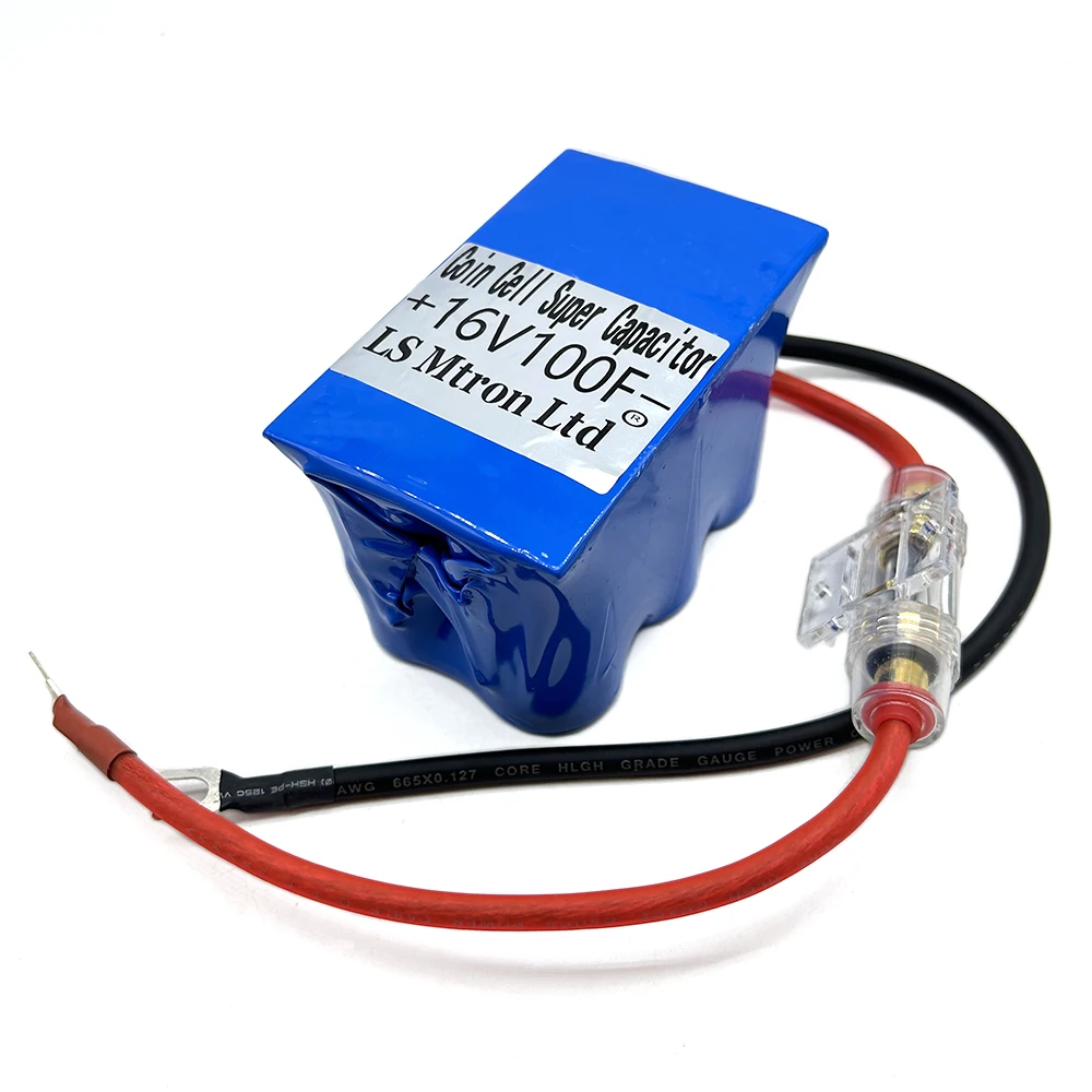 Conjunto LS Mtron Ltd. 16V100F auto gelijkrichtermodule com krimpkous 2. 7v600f supercondensador voeding, 1 unidad
