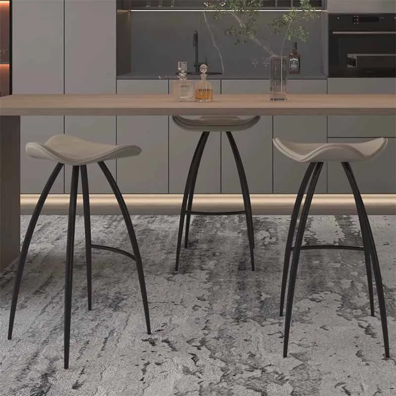 Nordic Luxury seggiolone accento bancone balcone estetico moderno Designer sgabelli da Bar gambe in metallo camera da letto Cadeira Bar accessori