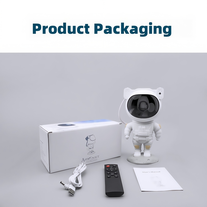 Astronaut Night Light Starry Projection Cosmic Atmosphere Children's Gift Room Decoration Remote Control USB Type-C Rechargeable