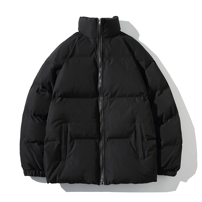 Streetwear Oversize Stójka Ciepła damska kurtka zimowa Jednokolorowa parka Moda Casualowe płaszcze zimowe dla kobiet