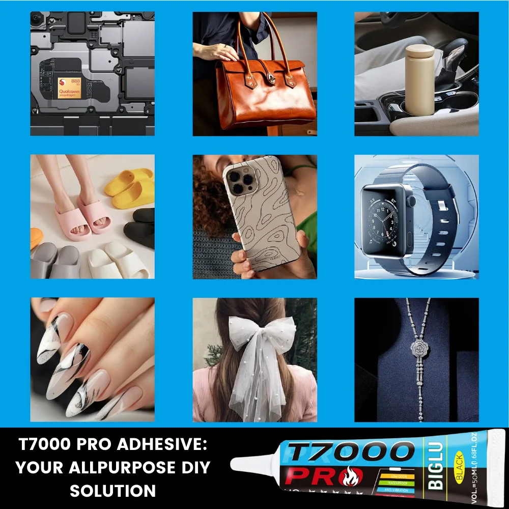 T7000 Black Contact Handy-Tablet-Reparaturkleber BIGLU Strong T7000 Pro Kleber 15 ml 50 ml 110 ml mit Nadelauslass