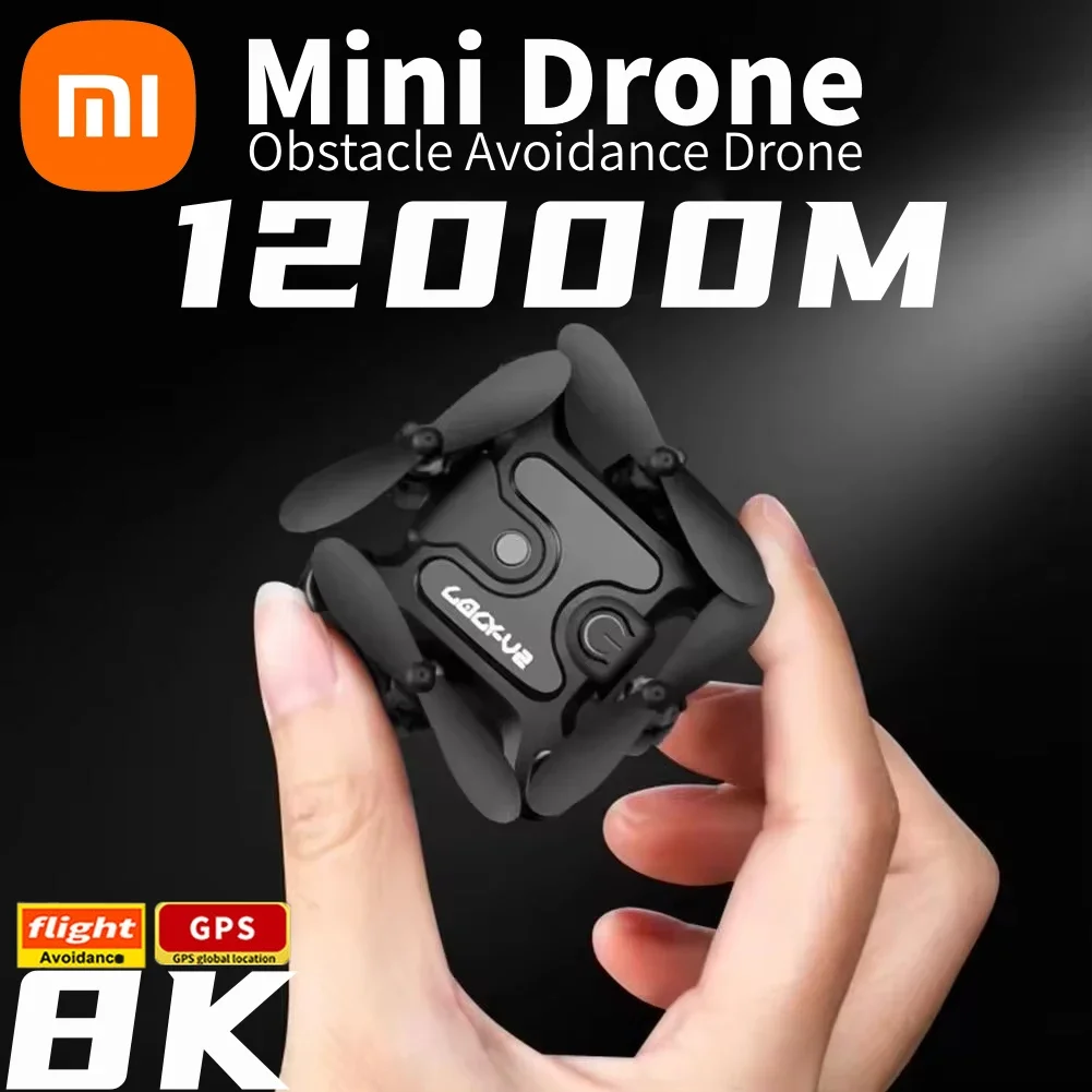 Xiaomi V2 Mini Drone profesional HD cámara 5G Wifi FPV presión de aire altitud mantener plegable Quadcopter RC Drone juguetes nuevo UAV