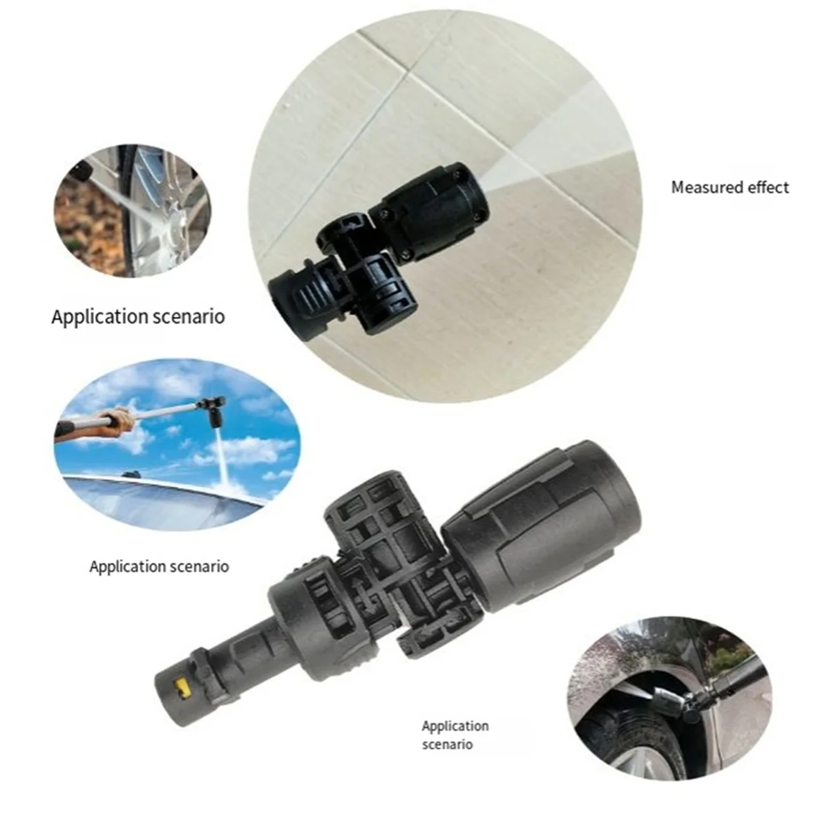 A72P For Vario Power Jet Short 360° 180 S Rotatable High Pressure Water Nozzle for K2 - K7 with Variable Pressure