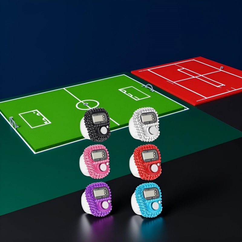 Elektronische vingerteller 2/6 stuks, resetbare handtally, 5-cijferig nummer en LCD elektronisch digitaal display, draagbare clicker