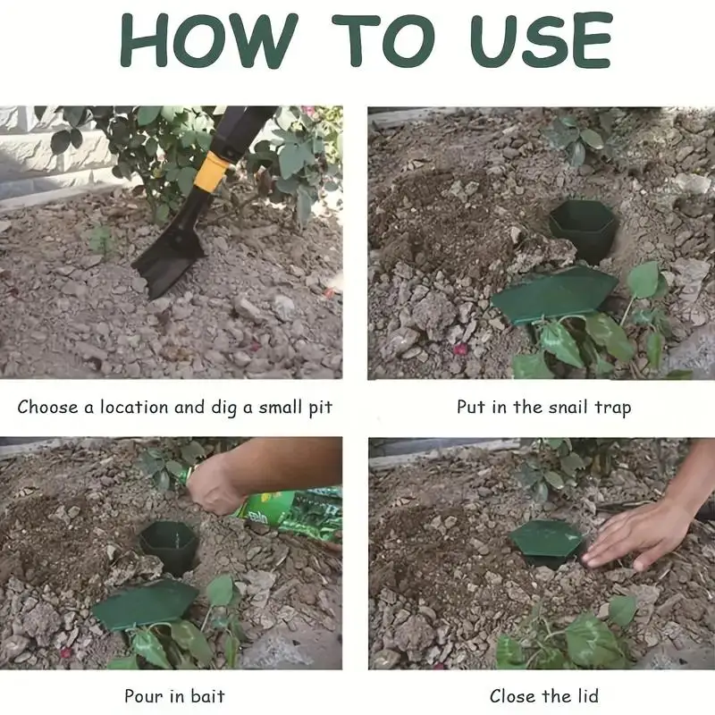 [Strappola per lumache di alta qualità] Trappola per lumache e lumache durevole di alta qualità - Gabbia in plastica sicura per verdure e fiori