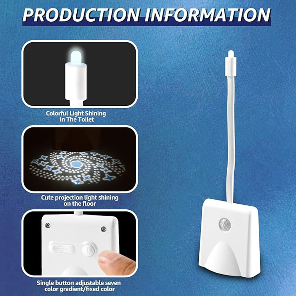 Lampe de toilette à Induction colorée, lumière en fonte d'étoile, modèle de charge, veilleuse à Induction