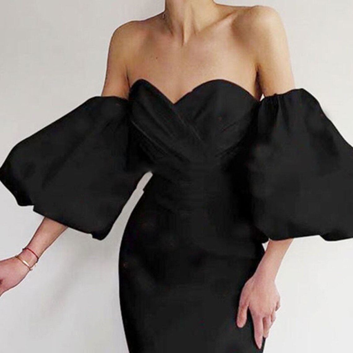 Puffy Satin Party Separate Ärmel Kurze formelle Abend-Abschlussball-Handschuhe Fingerloses Damen-Accessoire Maßgeschneiderte Farbe