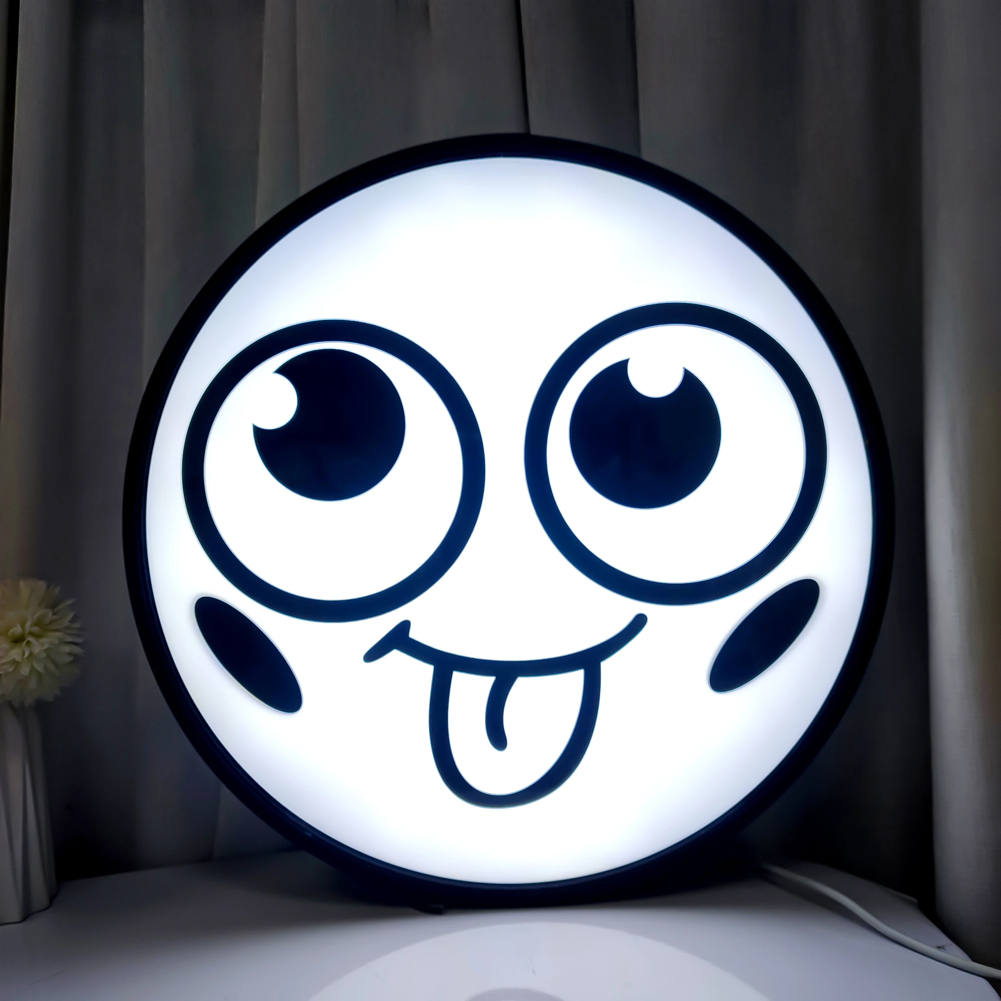 New Product Big Eyes Moving Frontlit Custom Size Light Box Wall Dynamic Led box for Advertising
