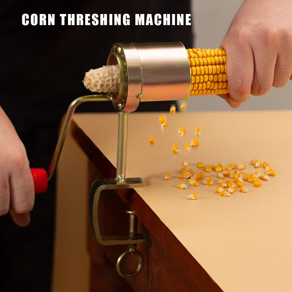 Aço inoxidável Hand Crank Corn Peeler, Debulhador, Shucker, Clip Design, Sheller Separator, Acessório de cozinha, Gadgets