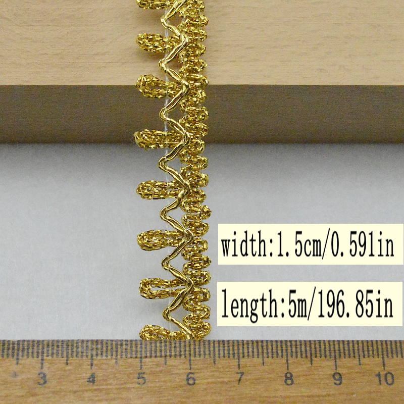 Neue 5 Meter/16,4 Fuß pro Packung Kleid Nähen Stoff Hochzeitskleid Stoff DIY Handwerk Spitzenbesatz drei Blumen Polyester Spitze