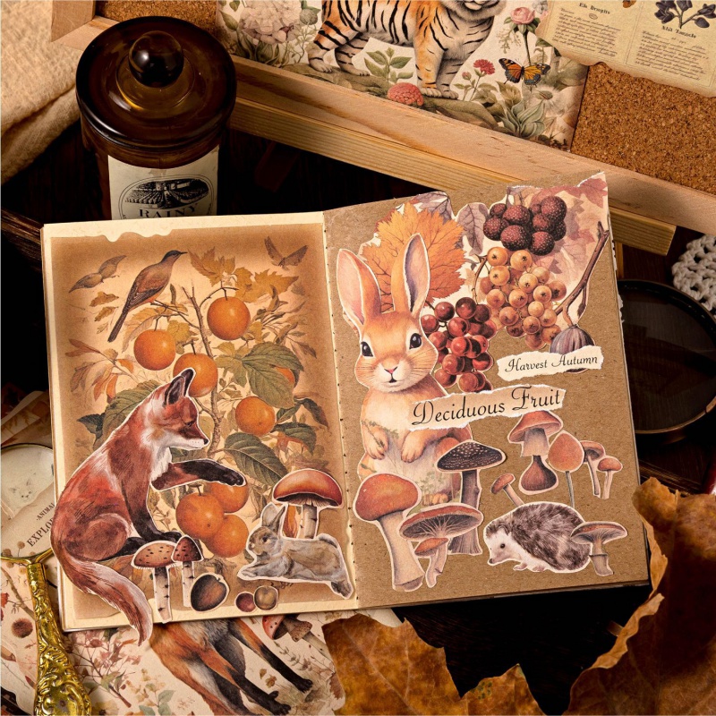 กระดาษ6สไตล์10ชิ้น/แพ็คน้ำหนักเบาย้อนยุคกระดาษสไตล์วรรณกรรม DIY ของตกแต่งภูมิทัศน์