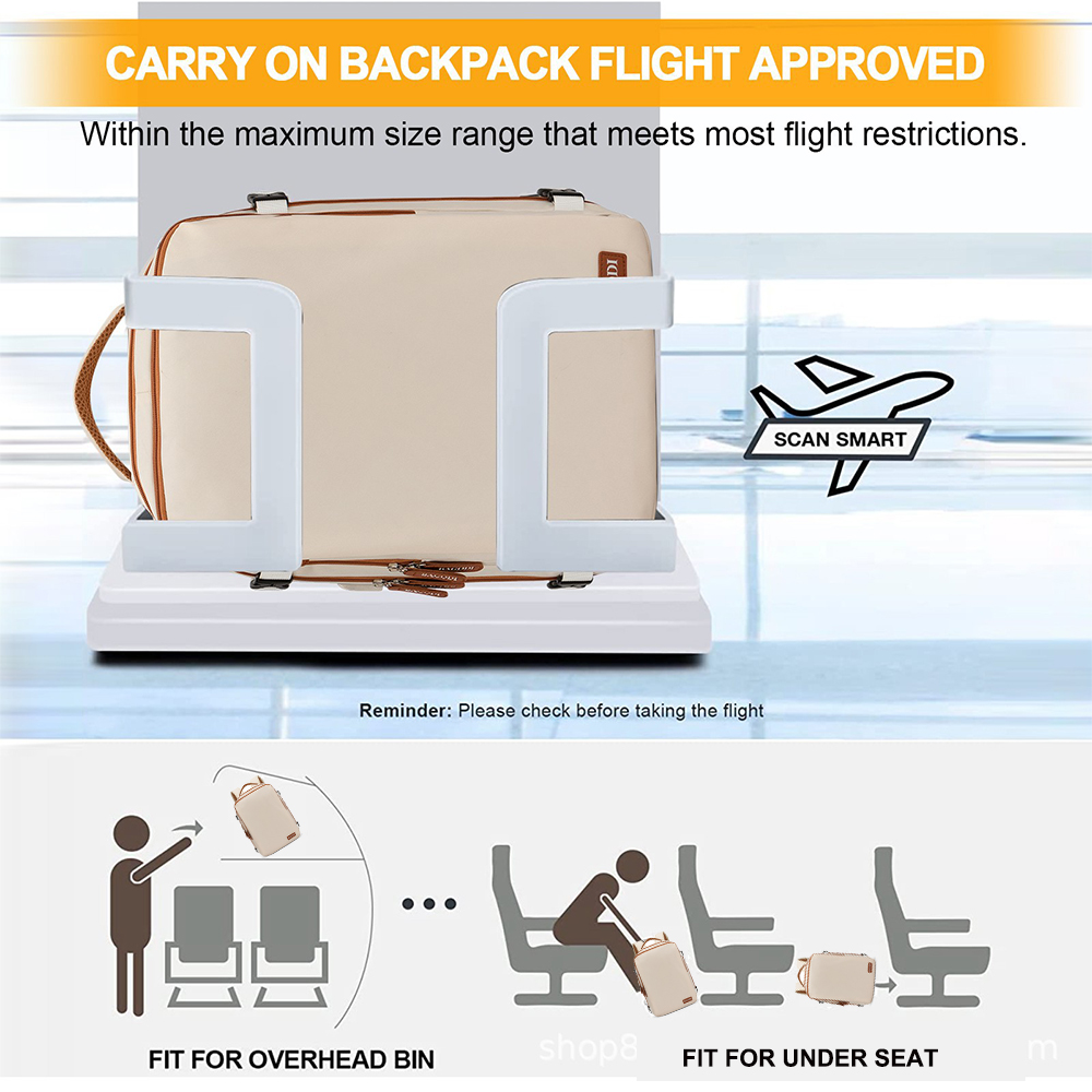 Geestock トラベルバックパック Ryanair 40x20x25 トラベルキャビンバッグ 45x30x20 Easyjet 飛行機キャビンバックパックスーツケースラップトップバックパック