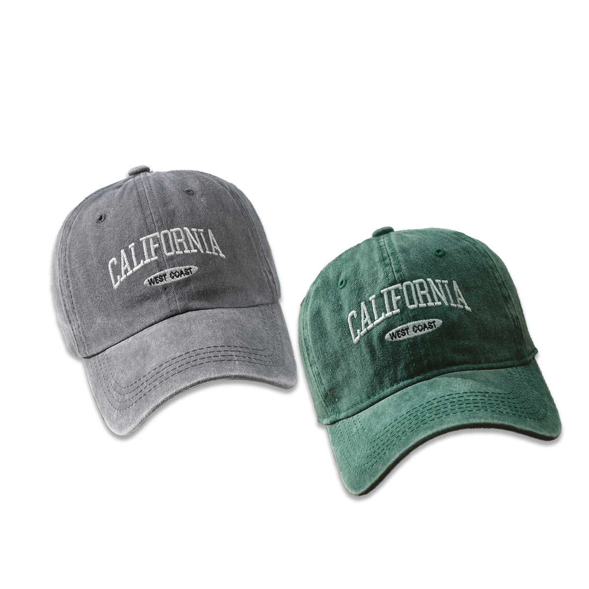 Bawełniana Czapka Bejsbolówka Retro Vintage Męska Damska Denim Haftowane Litery Kapelusz Bawełniana Miękka Czapka Casual Retro Unisex