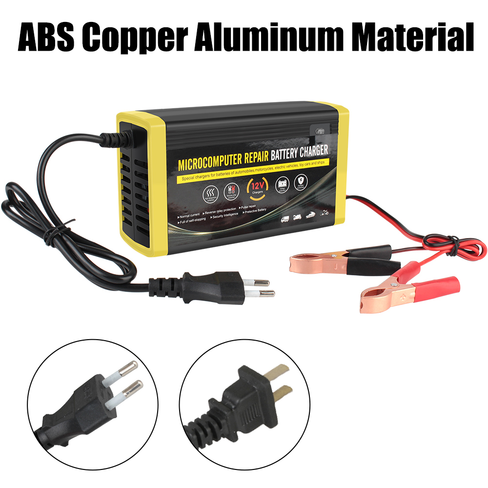 急速充電スマートトラックオートバイ車の充電器 12V 6A 電源パルス修理車の自動車バッテリー充電器ウェットドライ鉛酸ゲル充電器
