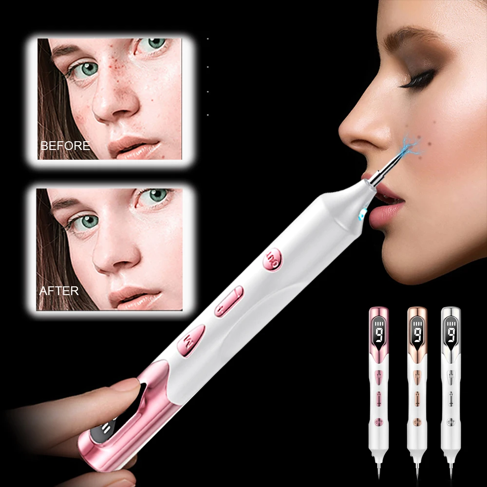 Clearance_Laser Plasma Pen for Skin Tag Remover Freckle Black Dot Papilloma Warts Mole Pimples Tattoo Removal Laser Pen Beauty C