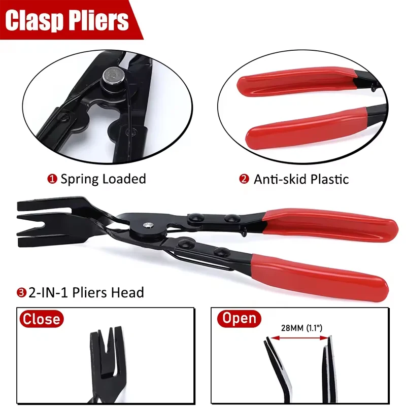1pcs รถประตูชิ้นส่วนภายใน Disassembly เครื่องมือรถล็อค BUCKLE Starter Fastener Prying Disassembly TOOL