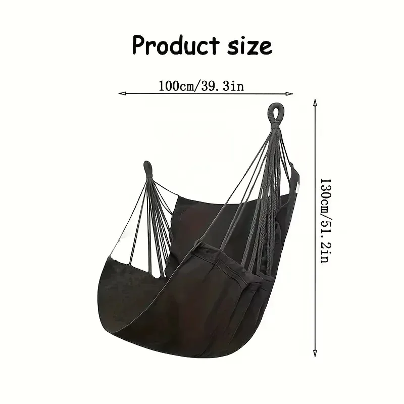 เก้าอี้เปลญวน Swing สําหรับตกแต่งบ้านในร่มกลางแจ้งบาร์แขวนเชือกที่นั่งสําหรับระเบียงห้องนอน Patio อ่านผ่อนคลาย