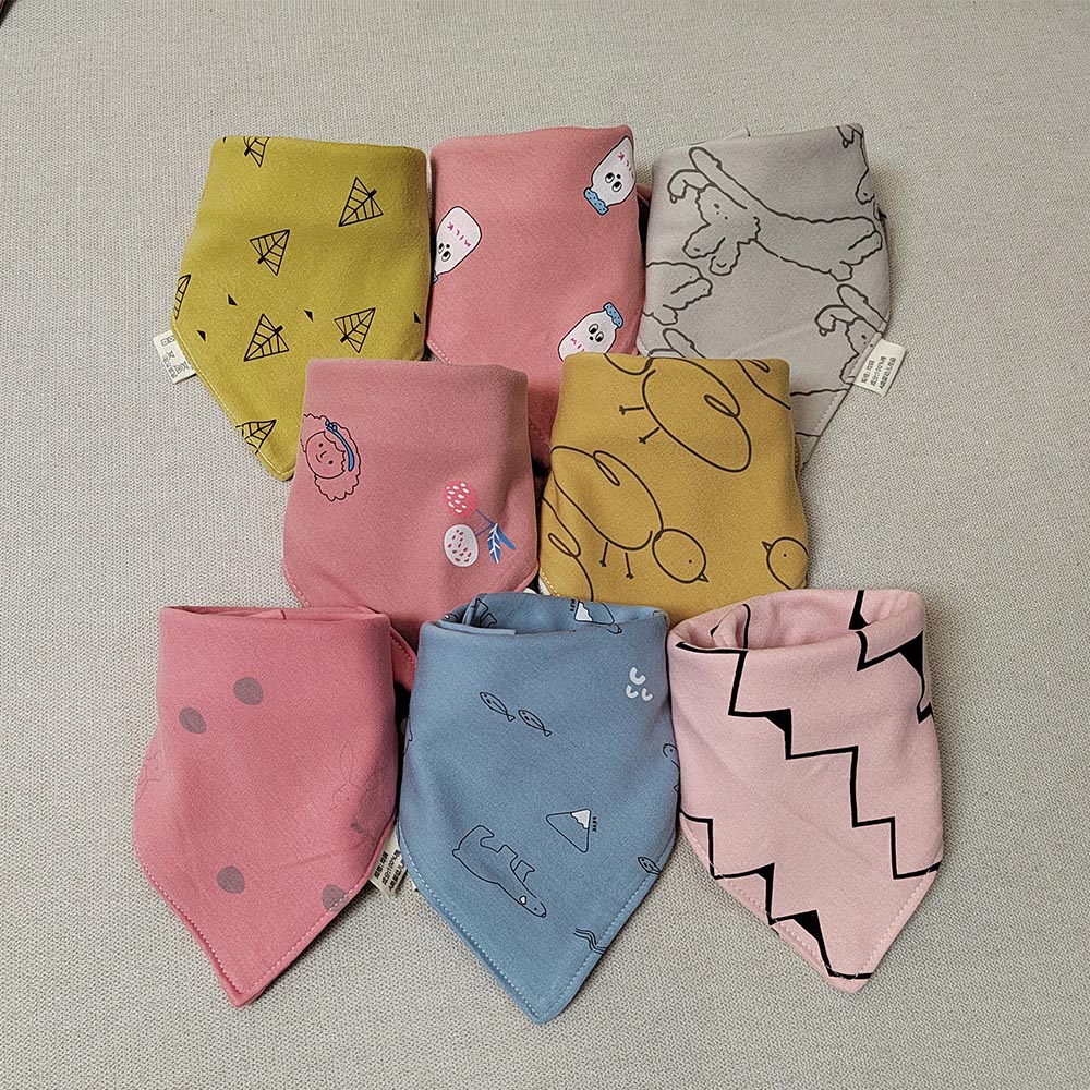 Baberos para bebé, Bandana triangular de algodón suave para alimentación infantil, paño para eructar, toalla para la dentición de recién nacido, accesorios para niño y niña, 8 piezas
