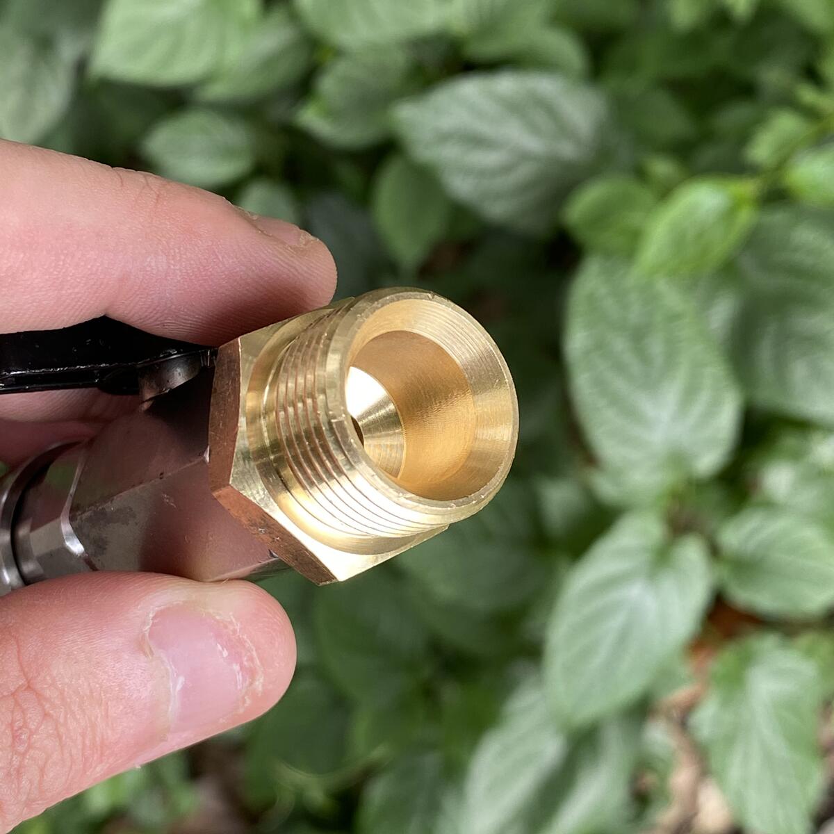 Adaptador M22 de 14/15MM con válvula de bola con enganche rápido de 1/4" para interruptor de encendido/apagado de manguera de lavado de alta presión