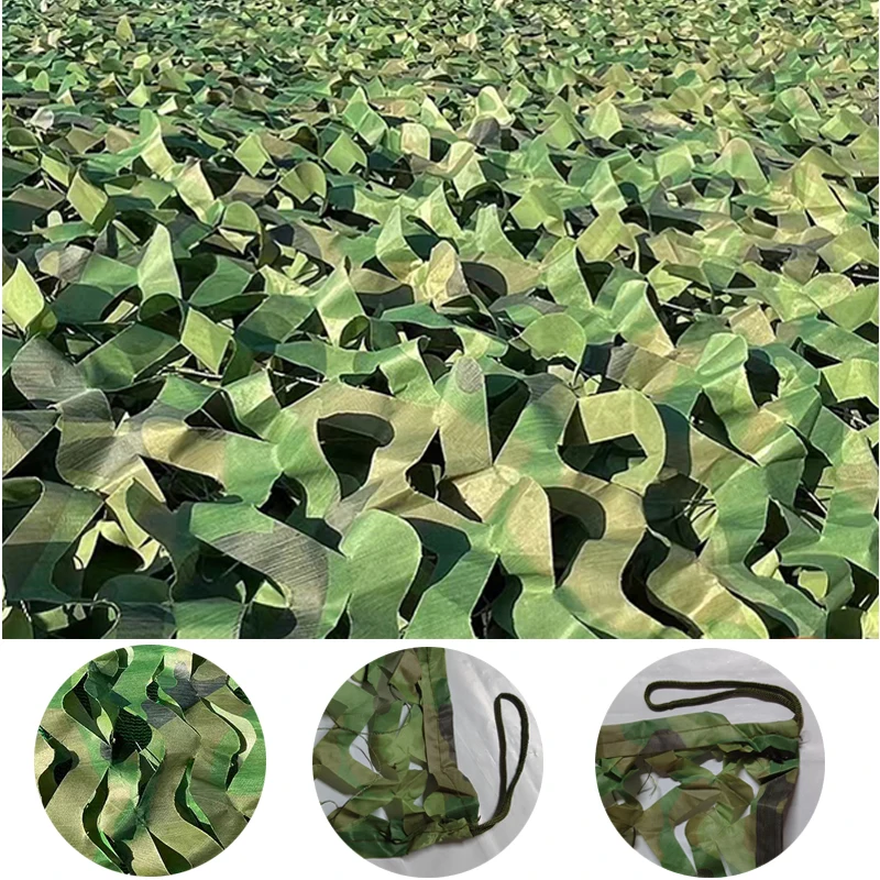 Ngụy Trang Lưới Săn Bắn Ngụy Trang Net Xe Lều Bạt Phủ Bóng Lưới Đen Xanh Lá Xanh Dương Bò Rừng Ngụy Trang Net4X4M 3X6M 2X3M