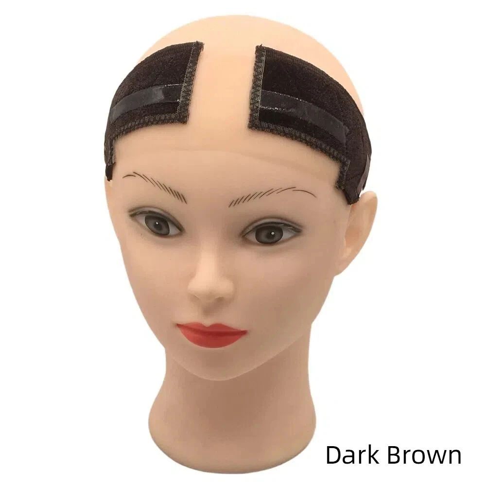 Peruca aperto bandana de veludo com silicone bandana lenço cabeça faixa de cabelo com linha de pesca invisível e ajustável bandana para peruca