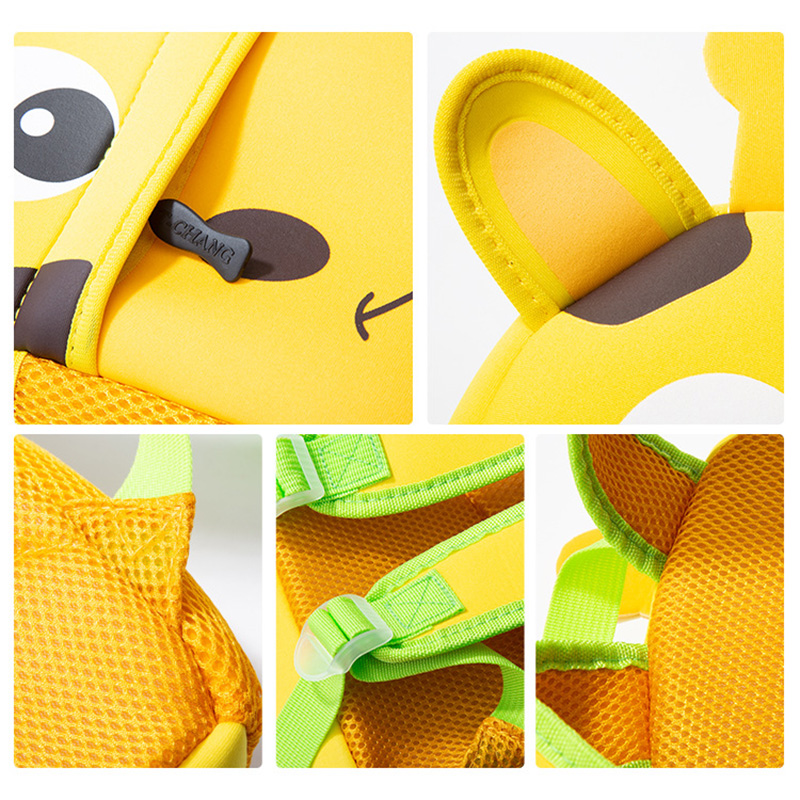 Mochilas escolares de búho de dibujos animados en 3D para niñas, lindas mochilas escolares de dinosaurio verde, bolsa impermeable para niños