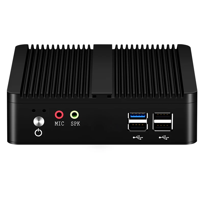 Industrial Mini PC with Inter Celeron Processor with Gigabit 1xUSB3.0 3xUSB2.0 1xHDMI 1xVGA Support WiFi WIN10 Pfense Computer