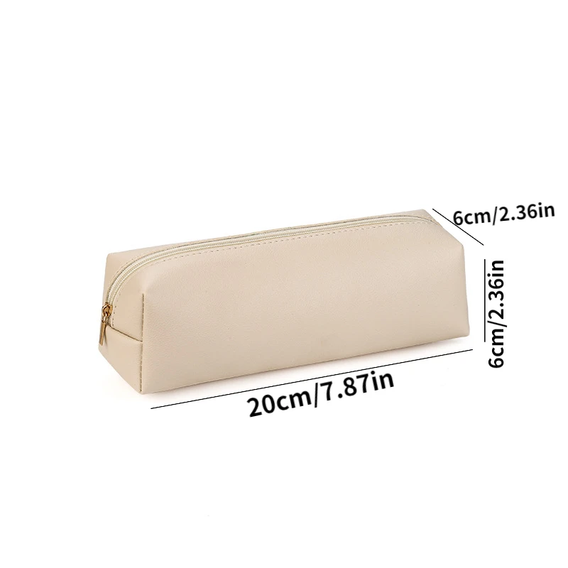 大容量 PU レザー鉛筆バッグ文具ホルダーケース収納ボックスジッパー鉛筆ポーチ学生学用品