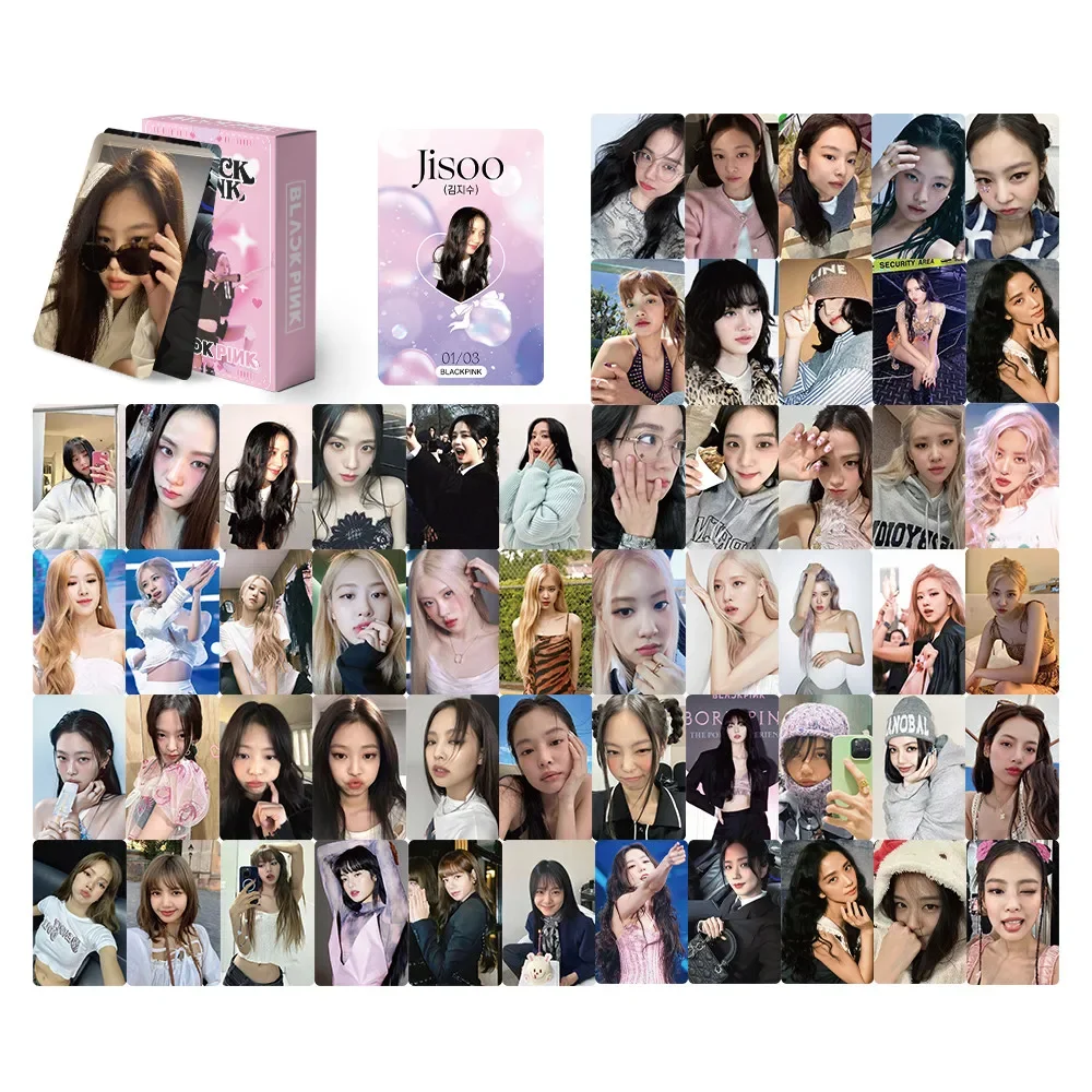 55 Uds Kpop Girls Group nuevo álbum Lomo tarjetas fotográficas alta calidad doble cara impresa postales colección de Fans
