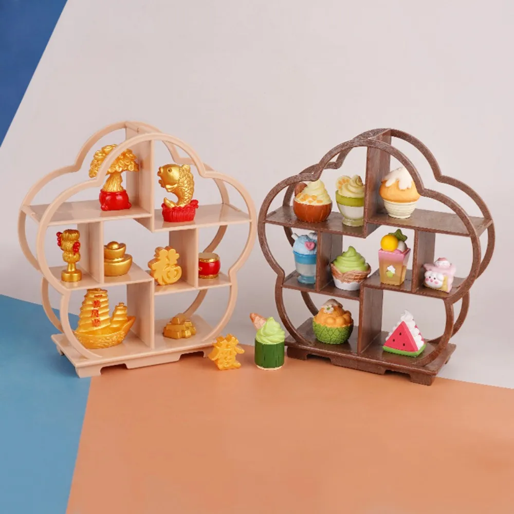 1PC Dollhouse DIY Miniature Bogu Empty Shelf Mini Furniture Model Display Stand Storage Rack Scene Decoration Accessories Toy