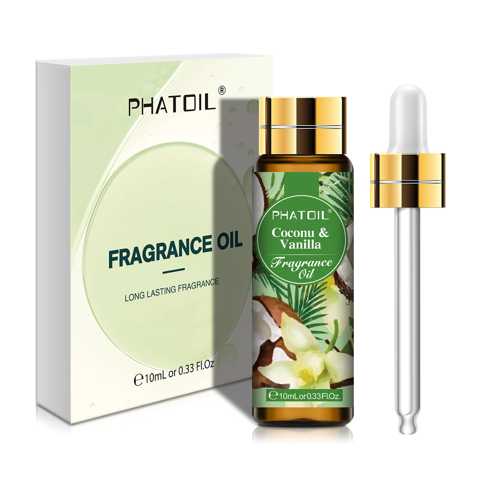PHATOIL 10ml น้ํามันหอมระเหยสําหรับผู้หญิงสตรอเบอร์รี่พีช Angel Sea Breeze Coconut & Vanilla Bubble Gum น้ํามันหอมระเหย