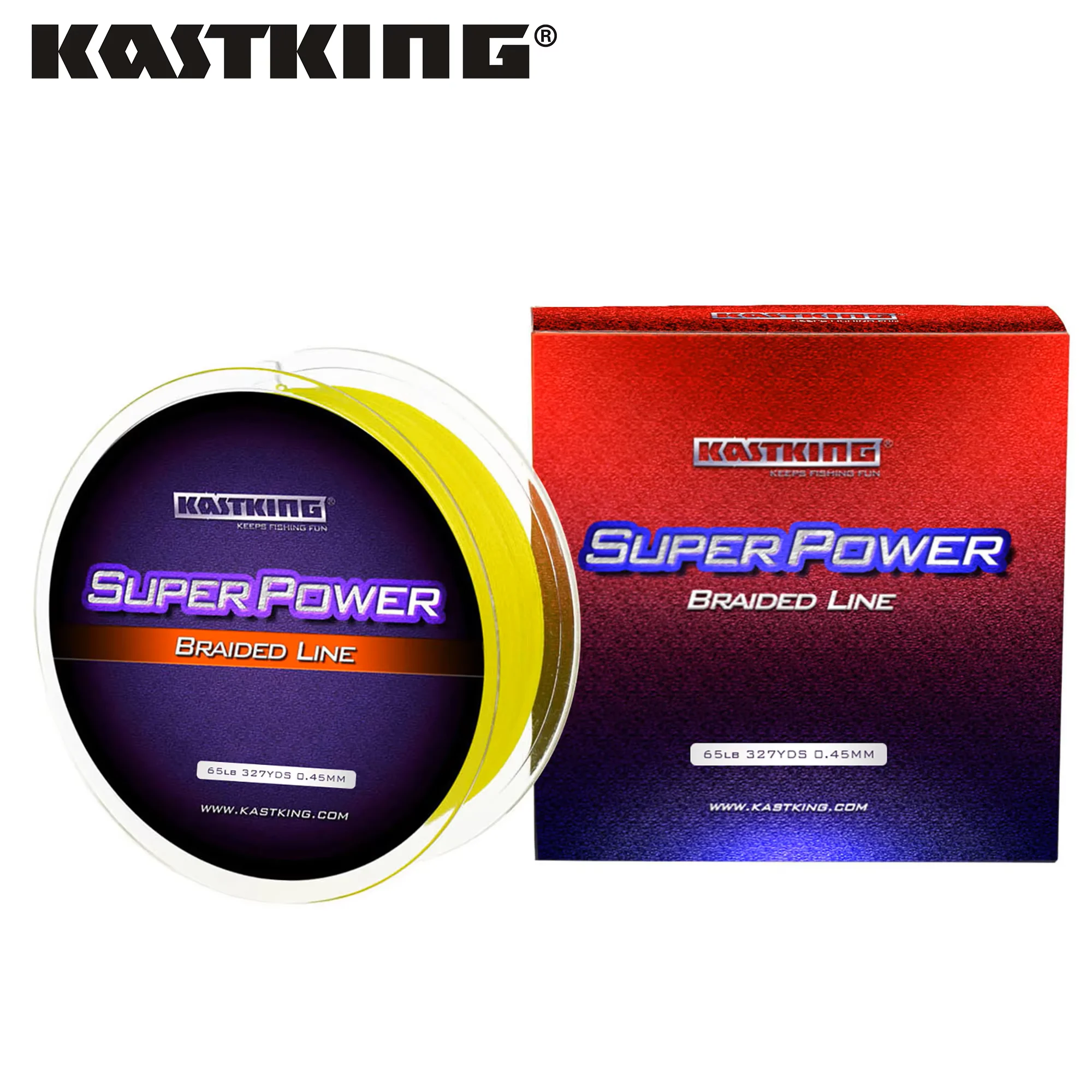 KastKing-línea de pesca trenzada de PE, Sedal multifilamento de 4 hebras 10-80LB para pesca de carpa, 150M, 300M, 500M