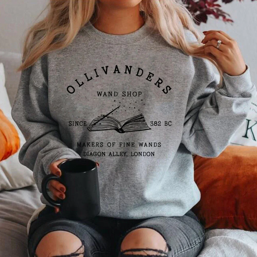 Sudadera Wizard Book Shop, suéter HP, sudaderas con capucha Magic Wizard, sudaderas de manga larga para mujer, jersey de libro Nerd, sudadera con capucha de regalo para seguidores
